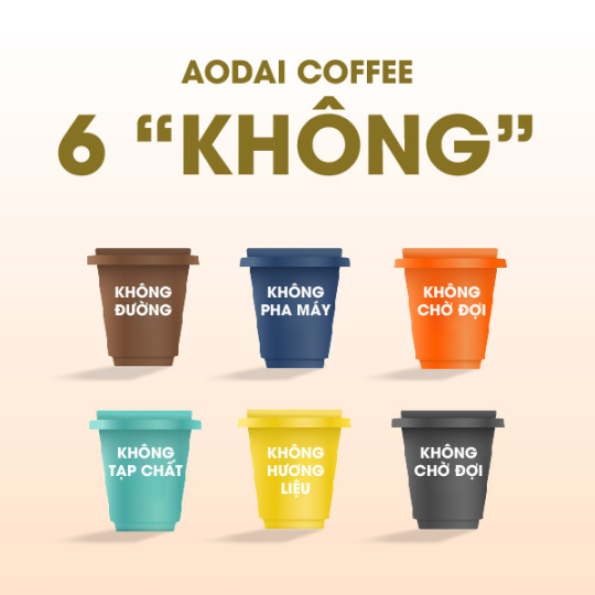 2 Hộp 12 Viên Cafe Hòa Tan Sấy Thăng Hoa Nguyên Chất AODAI COFFEE Từ Hạt Cafe Robusta 6 Cấp Độ vị